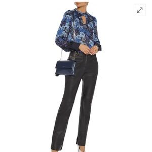 Elie Tahari Siobhan Silk Chiffon Floral Blouse